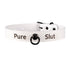 SiaLinda: YOU Albina Lackleder Halsband weiss, kleiner Ring, individuelle Gravur, personalisiert - SiaLinda.com